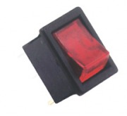  STV 15 one-circuit two-position toggle switch, 20x13mm, red